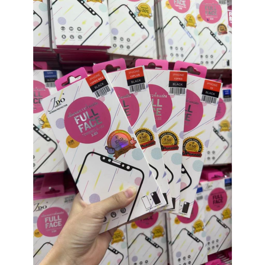 ฟิล์มกระจกนิรภัยเต็มจอแบบใส  i15 i15ProMax 11 i12 i13 i13ProMax i14 i14Plus i14Pro i14ProMax