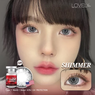 🔥คอนแทคเลนส์ 💖Shimmer (Lovelylens) 💖ขนาดบิ๊กอาย สี Brown / Gray / Black