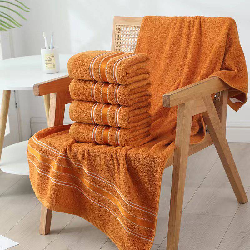 ผ้าขนหนูถวายพระ Cotton 100% ขนาด 70*140 Cm สำหรับเช็ดตัว ผ้าขนหนูสีพระ ของทำบุญ ถวายสังฆทาน