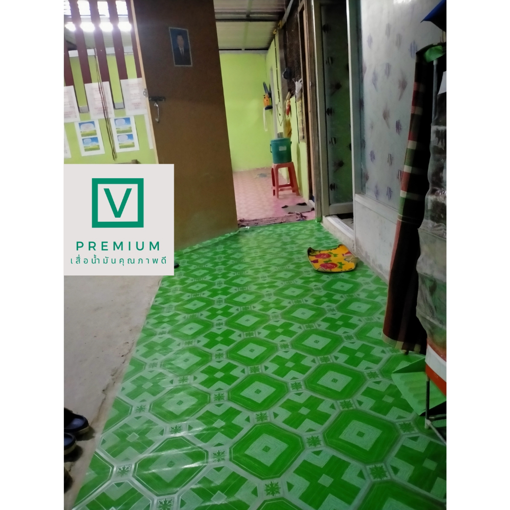 เสื่อน้ำมัน ยาว2.5ม. กว้าง1.38 ม. หนา 0.3 มิล [ 1 ผืน พับ / 2 ผืน ขึ้นไป ม้วนส่ง (ถ้าให้พับรบกวนแจ้งด้วยจ้า) ] - 3