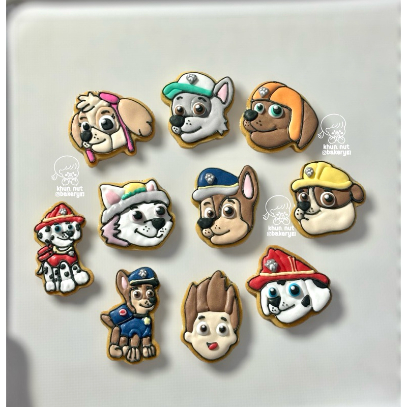 PAW Patrol cookies. คุกกี้รอยัลไอซิ่ง