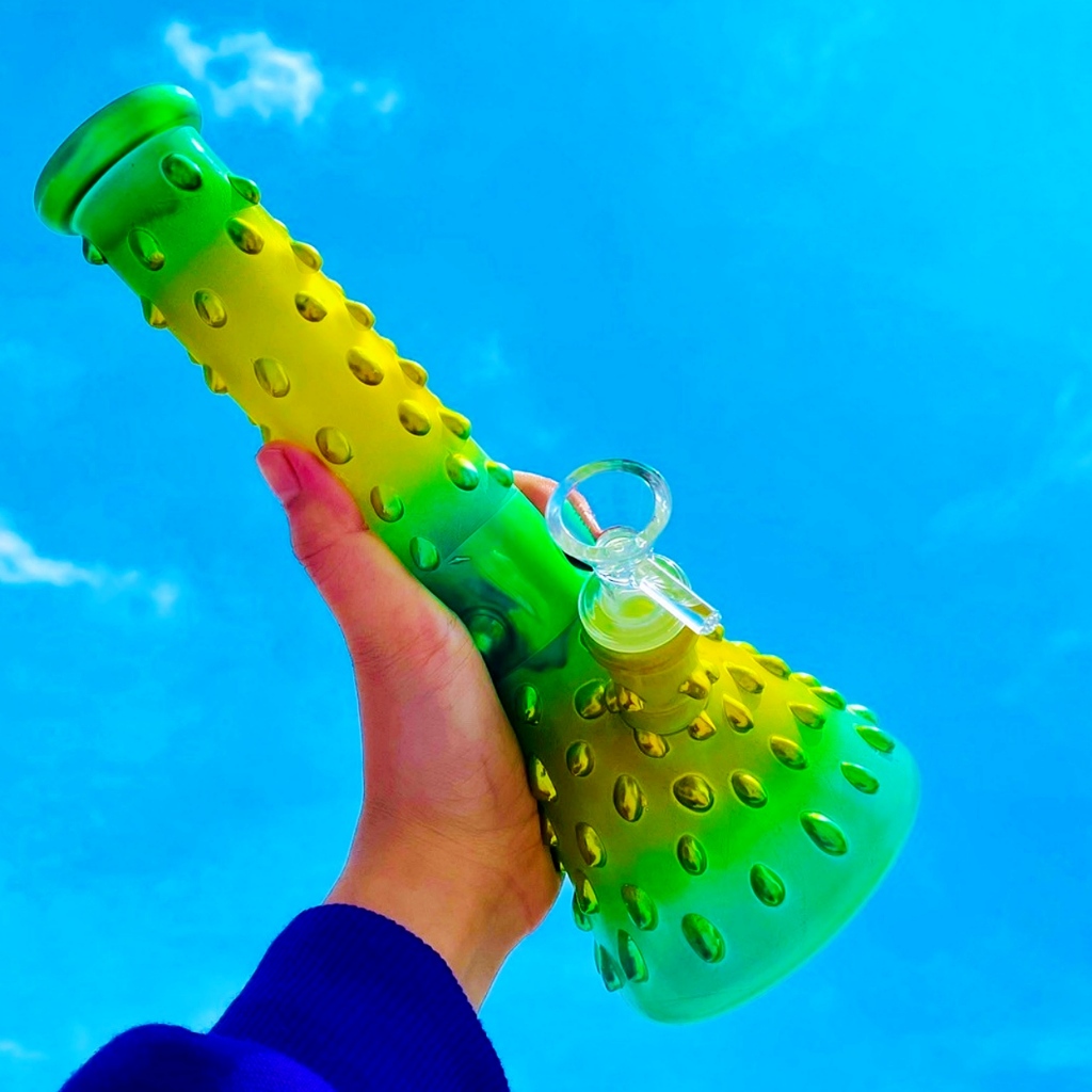 บ้องแก้ว25cm ขนาดใหญ่ คัพสายเขียว วิทยาศาสตร์ โจ๋ ข้อต่อน่าสะสม14MM