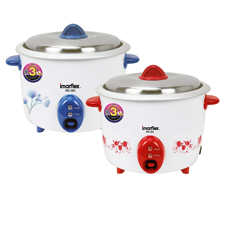 IMARFLEX_22 หม้อหุงข้าวไฟฟ้า อลูมิเนียม  1 ลิตร RC-351