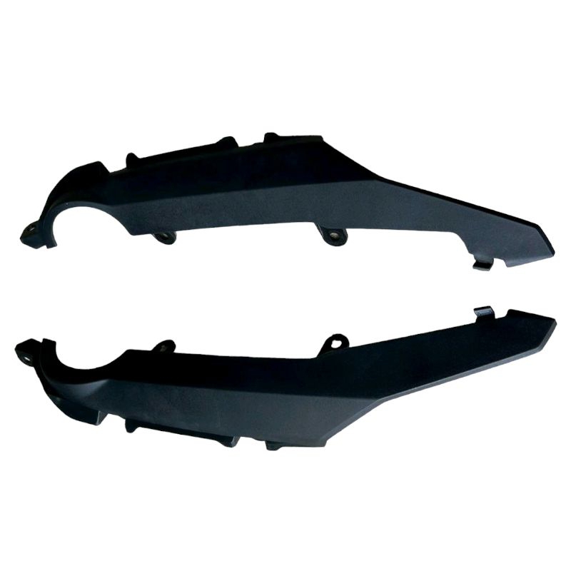 ใต้ฝาข้างด้านท้าย ครอบโช๊คหลัง Wave110i 2019-2020 ซ้าย + ขวา เฟรมแท้เบิกศูนย์ จำนวน 1 คู่ สีดำด้าน จัดส่งวันต่อวัน