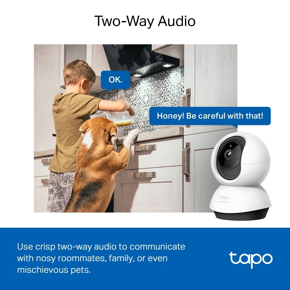 TP-Link กล้องวงจรปิด 4MP WiFi พูดคุยโต้ตอบได้ รุ่น Tapo C220