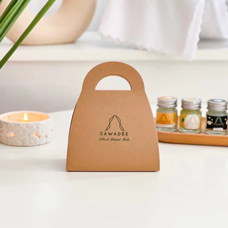 SAWADEE Gift Set รุ่น กระเป๋าโค้ง - 3 กลิ่น ประกอบด้วย กลิ่นมะลิ กลิ่นส้ม มะนาว และ กลิ่นตะไคร้ มะกรูด 15 g