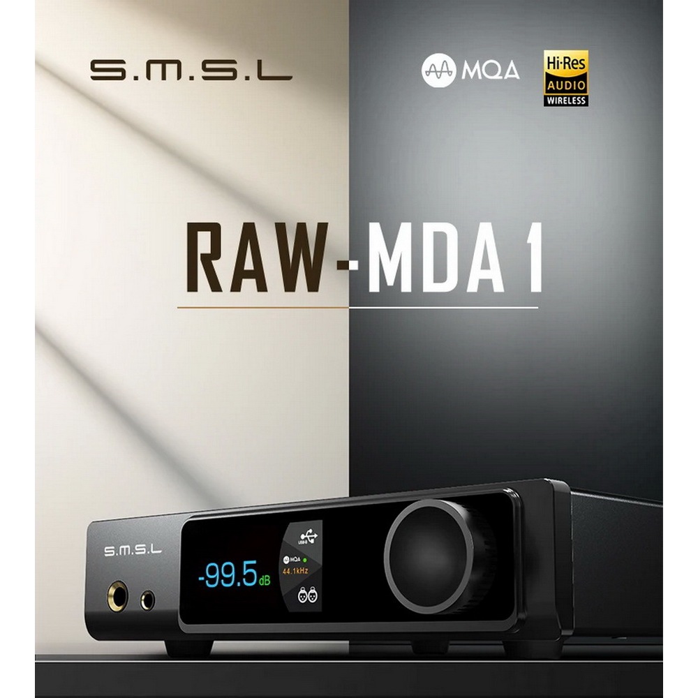 [-ประกันศูนย์ไทย-] SMSL RAW-MDA1 ตัวถอดรหัสและขยายสัญญาณเสียง ชิป ESS ES9039Q2M x2 รองรับ MQA - รูปที่ 2