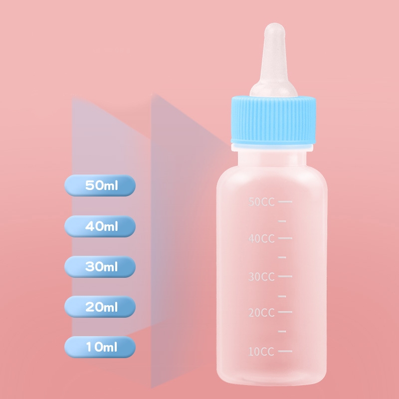 ขวดนมสัตว์เลี้ยง จุกนมนุ่ม ใช้ป้อนลูกสุนัขแรกเกิดและ ลูกแมว ขนาดเล็ก 60 มล - รูปที่ 3
