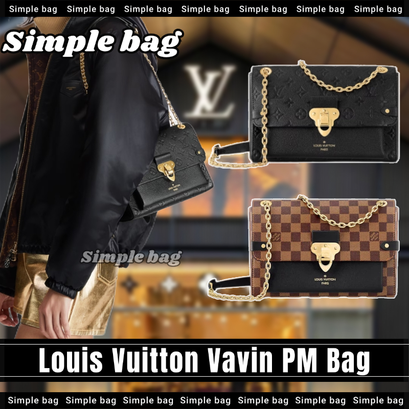 💯หลุยส์วิตตอง🍑Louis Vuitton Vavin PM Shoulder bag LV กระเป๋า กระเป๋าสะพายเดี่ยว #Simple bag