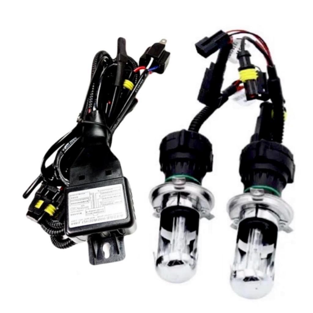 pl_led หลอดไฟ XENON HID เฉพาะหลอด 1คู่ พร้อมH4slide ขั้วH4-H/L มีค่าสี 4300K 6000K 8000K 10000K 1200