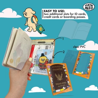 ssktmmee - clear passport cover ปกพาสปอร์ตแบบใส พิมพ์ลาย