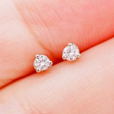 [ PCPY Jewelry ] ต่างหูเพชรแท้ 💎 ทองคำแท้9K (ทอง37.5%) เพชรแท้น้ำ100 เบลเยี่ยมคัต [9KPE1190]