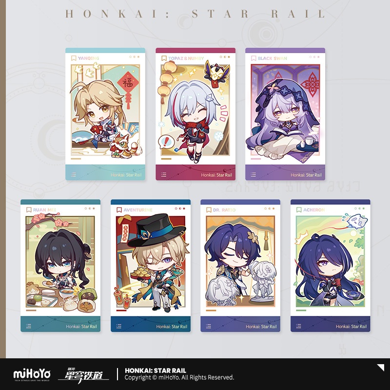 [ พร้อมส่ง / Official ] แยกใบ : ยกเซ็ต Honkai Star Rail New Year's Eve Card Set ฮงไค สตาร์เรล เซ็ตการ์ด ซีรีส์ ปีใหม่