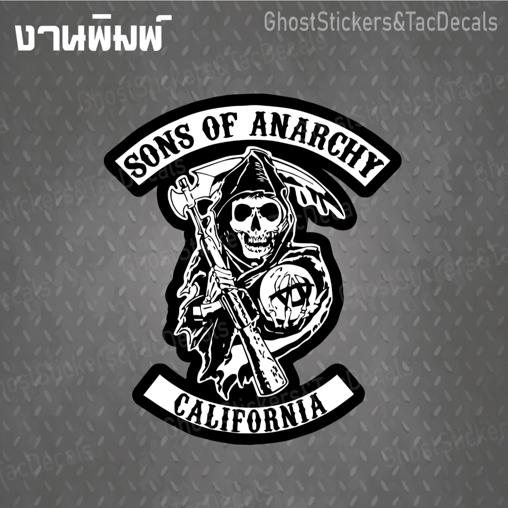 สติกเกอร์ Sticker Son of Anarchy CL   แต่งรถยนต์ มอเตอร์ไซค์ bigbike laptop computer กล่องพลาสติก