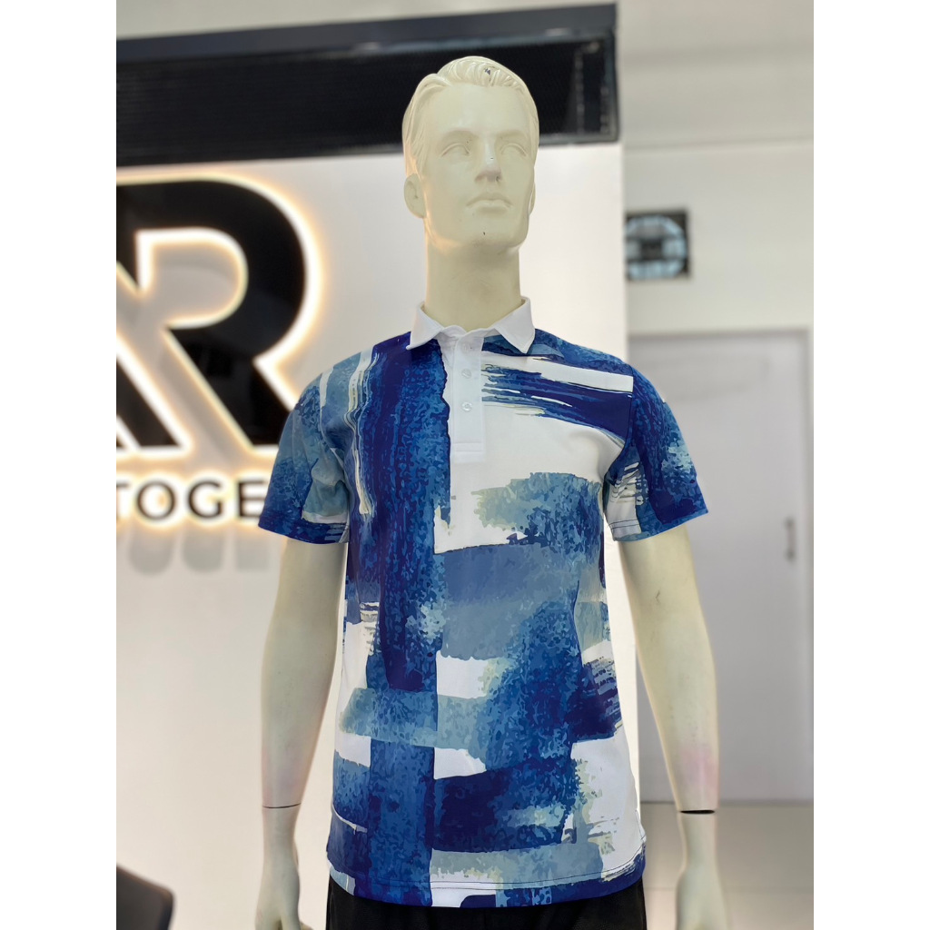 เสื้อโปโล เสื้อกอล์ฟ ลาย89 เนื้อผ้านุ่มเบา ไม่ร้อนใส่สบาย ระบายอากาศได้ดี