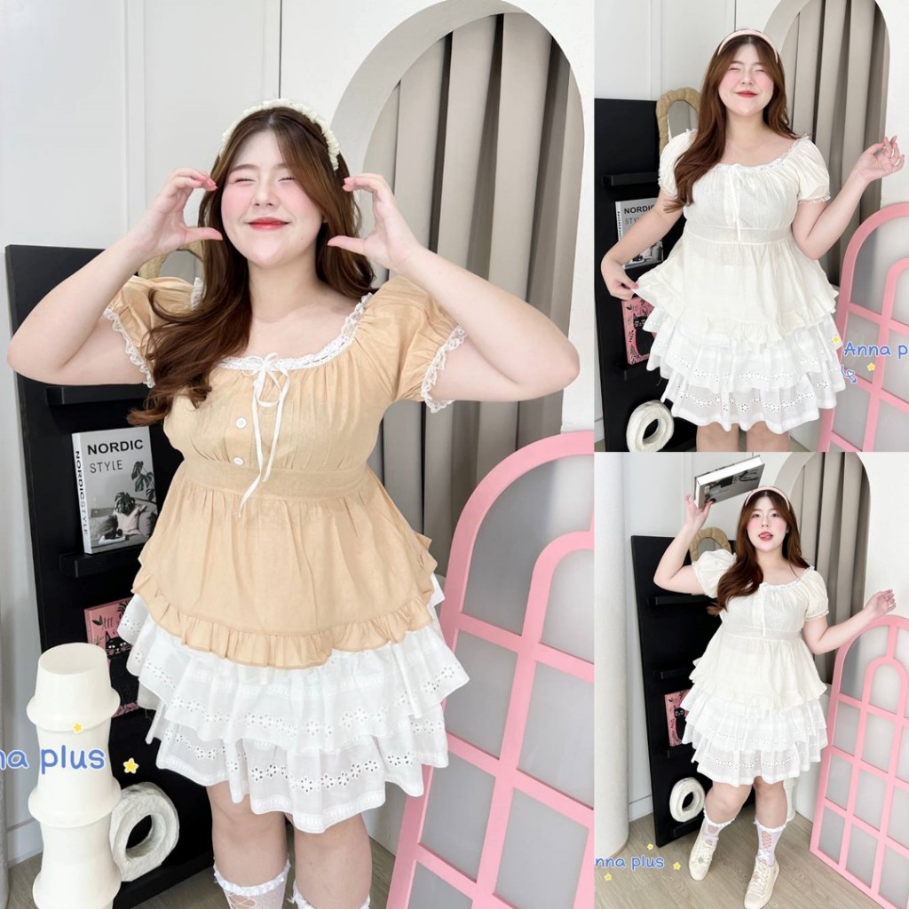 สินค้าหมดไว รบกวนติดต่อทางร้านก่อนสั่งซื้อ A148 เสื้อ สาวอวบ สม็อคเต็มแผ่นหลัง อกได้ถึง50นิ้ว
