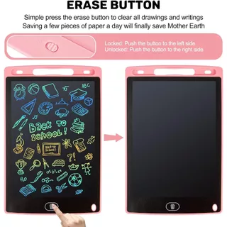 🔥ปากกาฟรี 🔥กระดานเขียน กระดานลบได้ LCD Writing Tablet 12 นิ้ว สีรุ้ง ไอแพดของเล่น ของเล่นเสริมพัฒนาการ ของขวัญสำหรับเด
