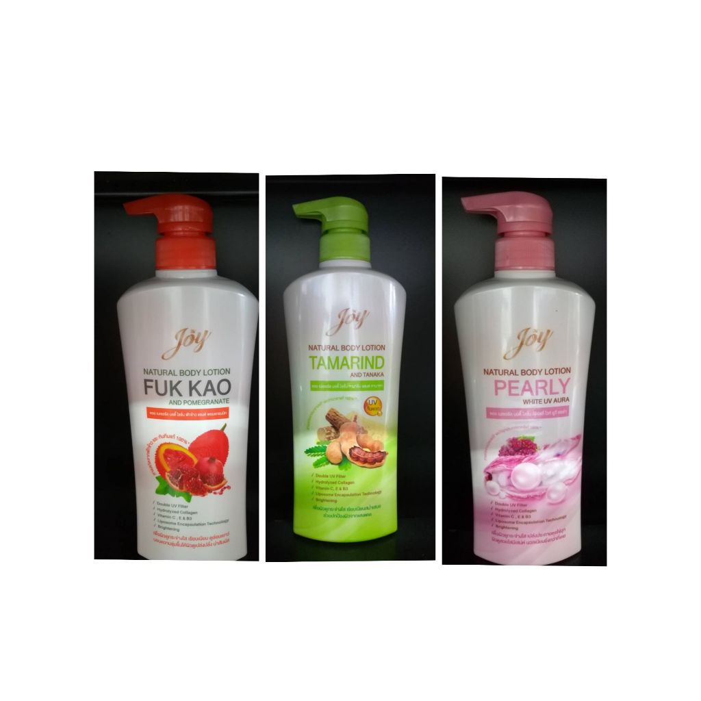 JOY  NATURAL BODY LOTION จอย เนเชอรัล บอดี้ โลชั่น ขนาด 400 มล. มี 3 สูตร