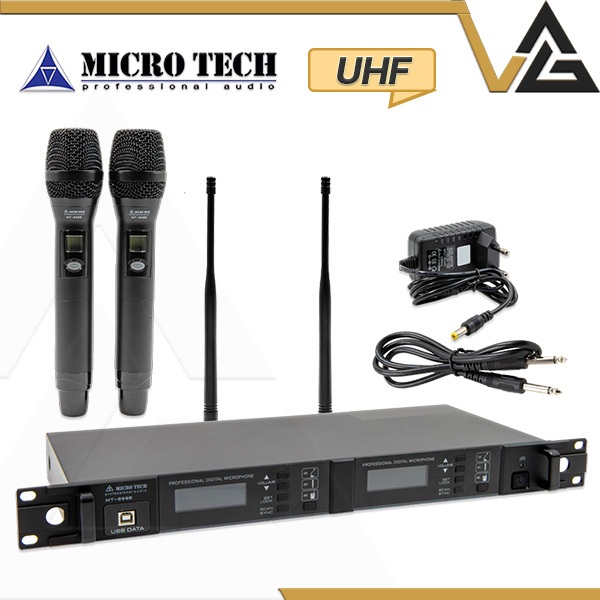 Micro tech MT-999E ไมค์ลอย มี เอฟเฟค EQ กระเป๋า ไมโครโฟน คลื่นใหม่ UHF Wireless Microphone