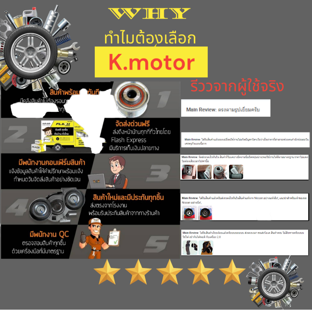 ลูกลอกมู่เลย์ไดชาร์ท MG 3 5 #F-619658**ส่งตรงจากโรงงาน  แบรนด์ KOK +_+ - รูปที่ 6