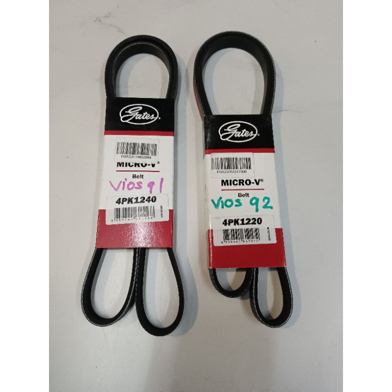 สายพานหน้าเครื่อง Vios Gen - 4PK1240, Gen 2- 4PK1220