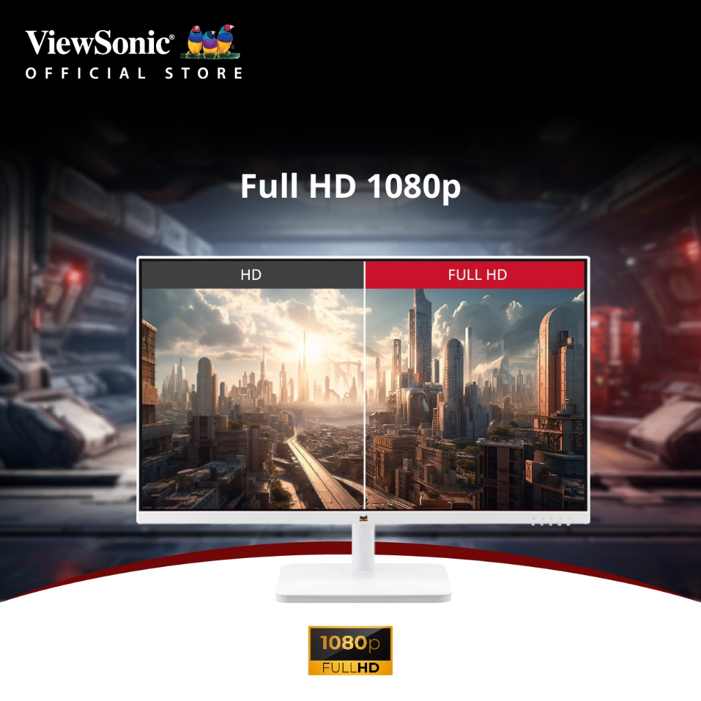 Viewsonic VA2732-H-W  27” Full HD Monitor with Frameless Design (จอมอนิเตอร์)