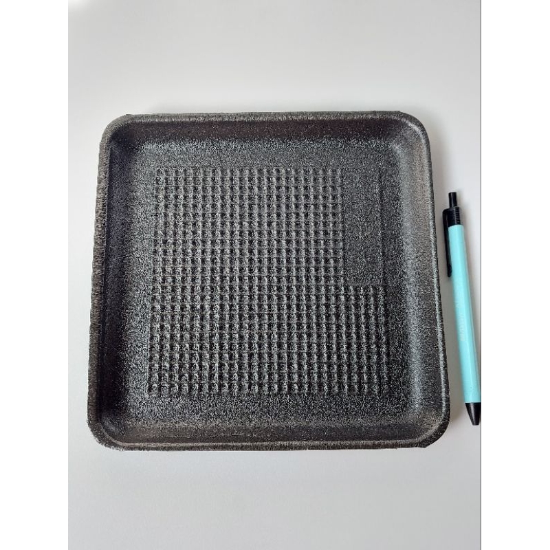 ถาดโฟมดำ 20.3×20.3×2ซม. (F304BK) 100ชิ้น