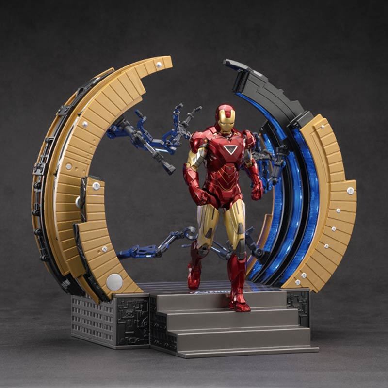 (ลิขสิทธิ์แท้) MK6 With Suit-up Gantry Scale 1/10 (7 นิ้ว) 1928 จาก ZD TOYS MARVEL THAILAND