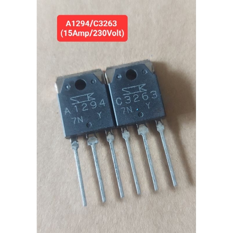 A1294/C3263 (ยี้ห้อ Sanken) 15Amp/230Volt(ของแท้)(ราคาคู่ละ)