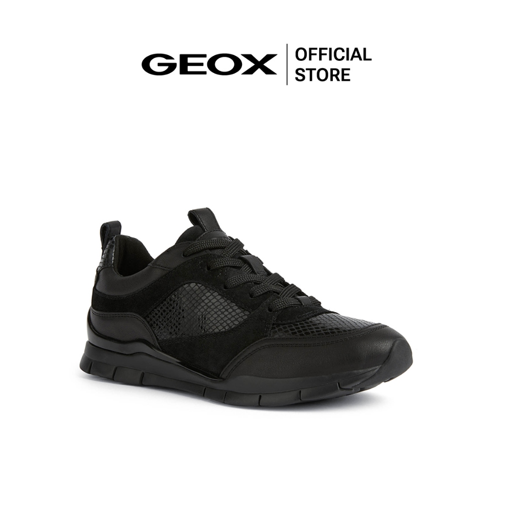 GEOX รองเท้าผ้าใบผู้หญิง รุ่น D SUKIE C - BLACK SS23 (D26F2CC9999F_S3BKXX)