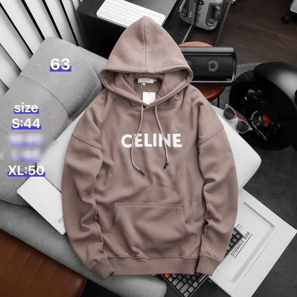 celine เสื้อฮู้ดดี้แขนยาว