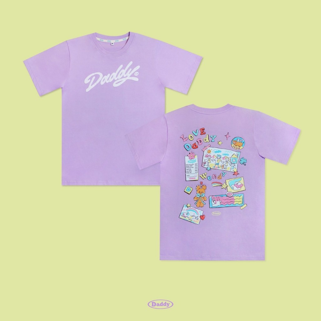 DADDY | Daddy's Fridge T-shirt เสื้อยืดสีม่วง สุดน่ารัก