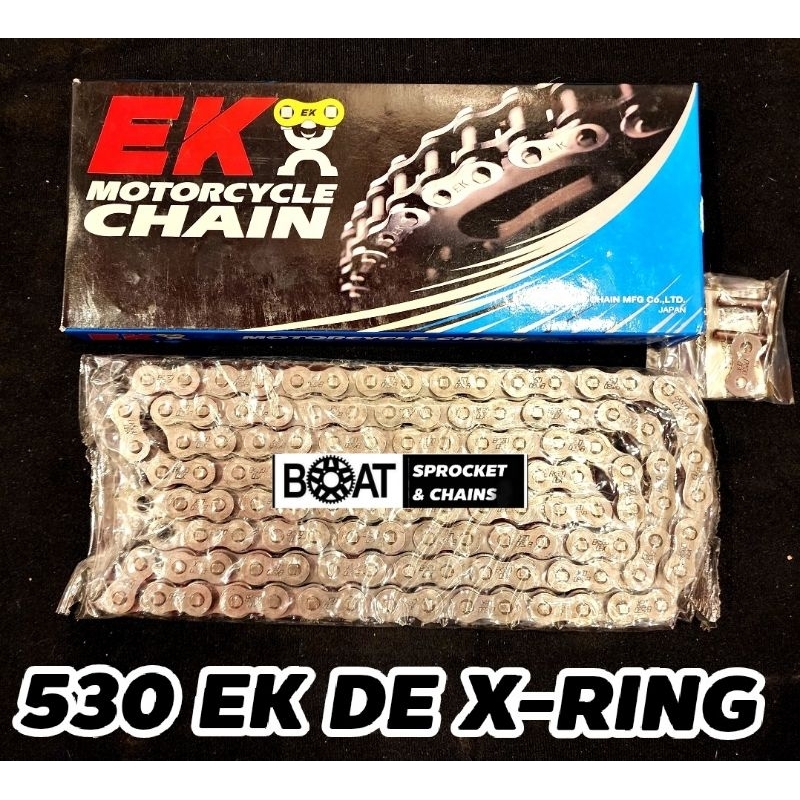 โซ่ Ek x ring ขนาด 530 รุ่น DE X-Ring Series  Made In Japan 🇯🇵 ของแท้100% ร้านโบ๊ทโซ่สเตอร์อ่อนนุช