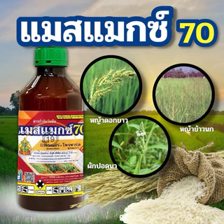 🔥ยาฆ่าหญ้า แมสแมกซ์70(คุม-ฆ่า 7-15วัน)หญ้าในนาข้าวกระดูกไก่ข้าวนกดอกขาว