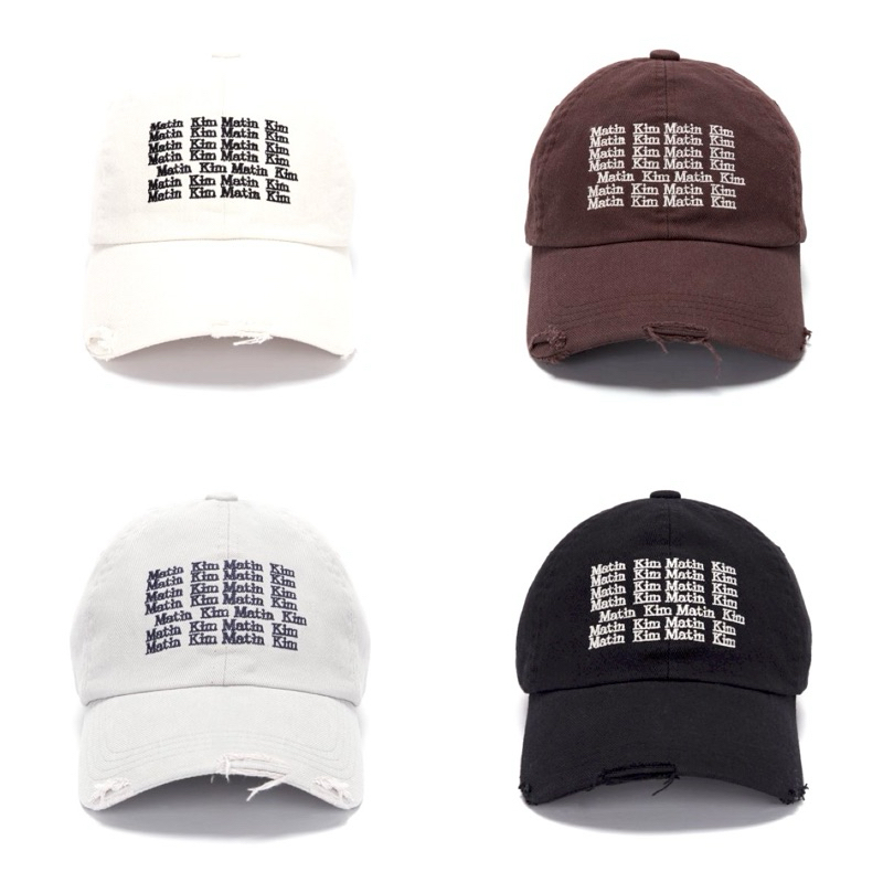 พร้อมส่ง MATIN KIM LETTERING WASHED BALL CAP ♡♡