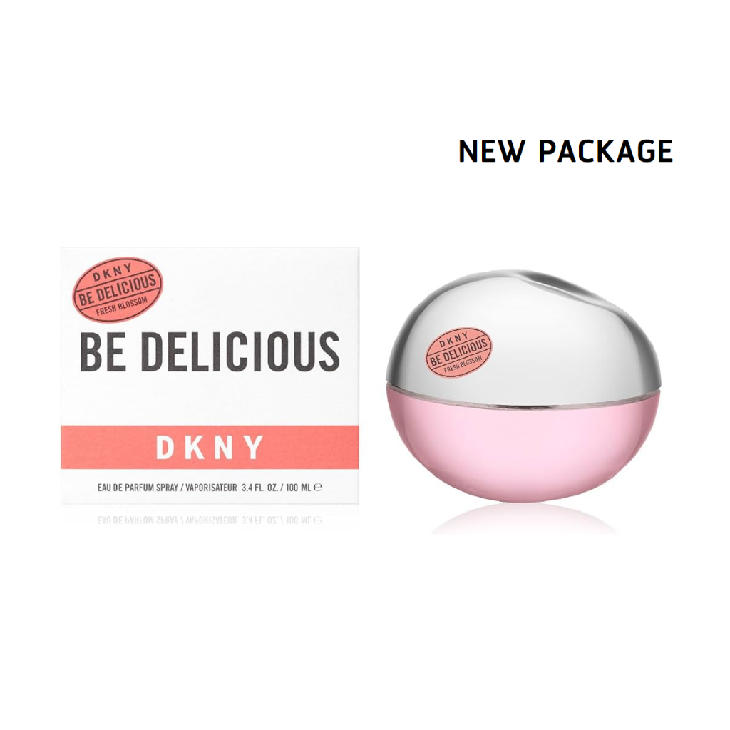 (New Package) DKNY Be Delicious  Fresh Blossom  EDP (ชมพู)  100 ml. กล่องซีล