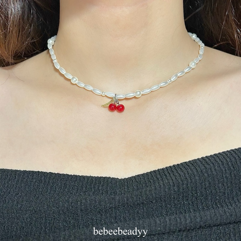 สร้อยมุก จี้ cherry 🍒🫶🏻🩰