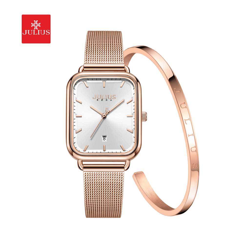 Set นาฬิกา Julius JA-1297+ กำไลJulius สลักโลโก้จูเลียสหรูหรา แบรนด์เกาหลีแท้ 100