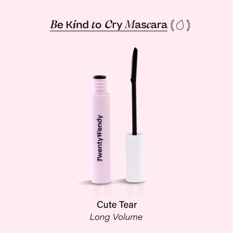( ช้อปปี้วิดีโอลด30% ) TWENTYWENDY | Be Kind to Cry CUTE TEAR มาสคาร่ากันน้ำ ขนตาจับช่อ เรียงเส้นสวย