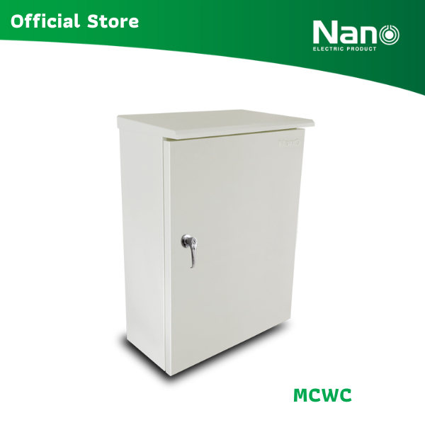 NANO ตู้ไฟสวิตช์บอร์ดกันน้ำ แบบมีหลังคา IP44 ความหนา 0.8 มม. - 1.0 มม. (1 ชิ้น/กล่อง) รุ่น MCWC