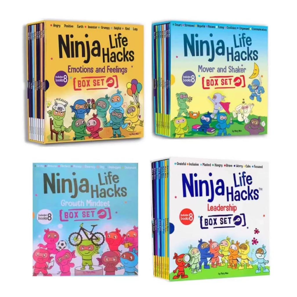 Box Set 8 เล่ม หนังสือนิทานภาษาอังกฤษ Ninja Life Hacks