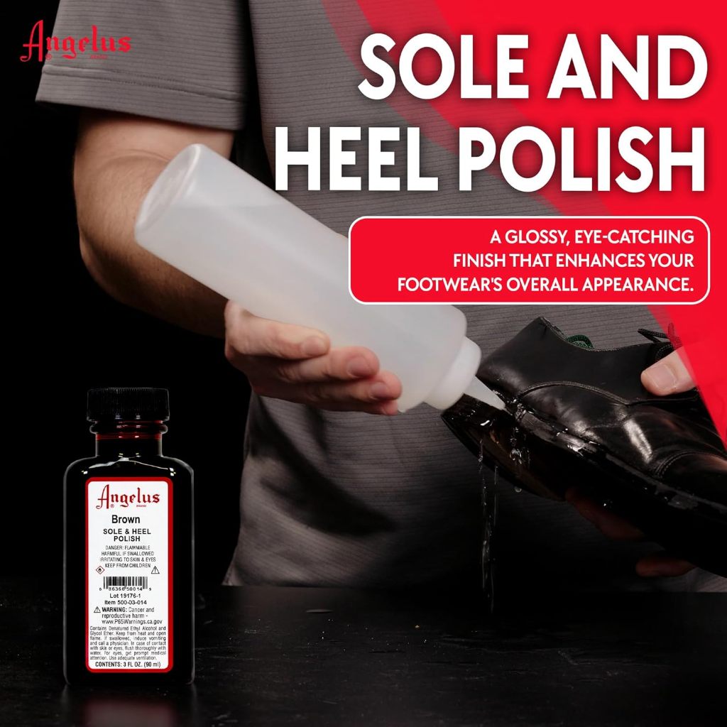 🥾Angelus Leather Sole & Heel Polish🥾น้ำยาขัดพื้นและส้นรองเท้า made in USA.