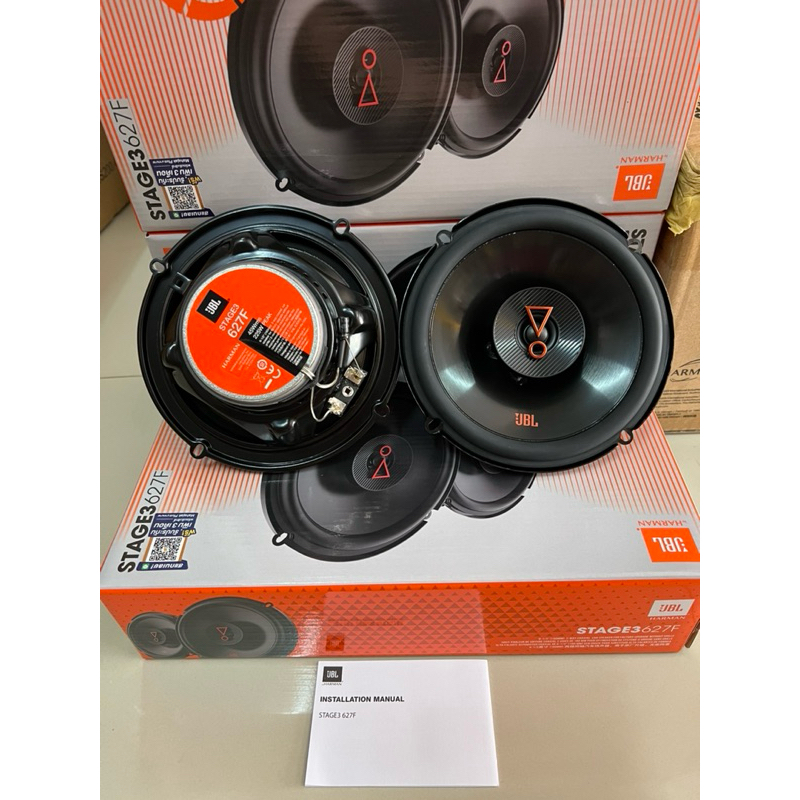 ราคาคู่ละ 1450บาท ลำโพงแกนร่วม 6.5“ 2ทาง JBL  รุ่น STAGE3627F ติดรถยนต์ ตู้บลูทูธ DIY