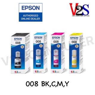 หมึกเติม Epson INK 008 Set 4 สี (BK,C,Y,M) (T06G100-400) หมึกแท้100%