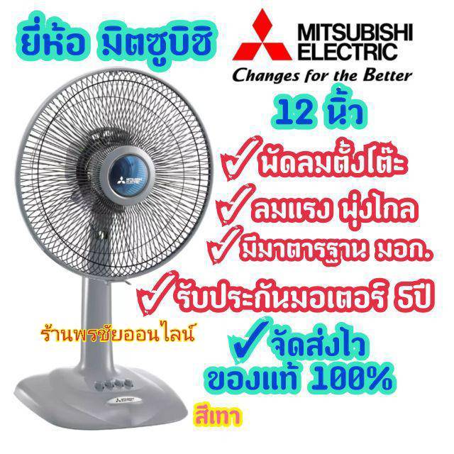 Mitsubishi พัดลมมิตซูบิชิ รุ่นเก่าตะแกรงเหล็ก12นิ้ว D12-GZ