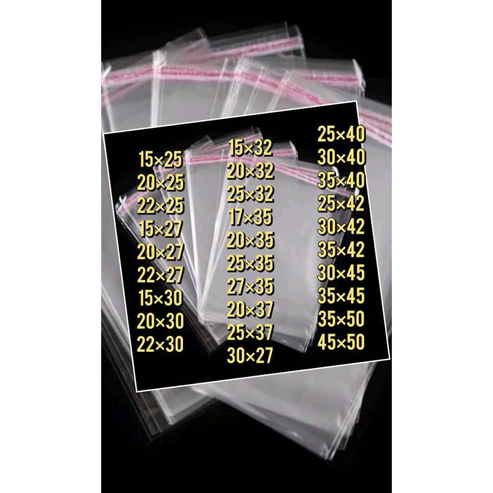‼️ถุงแก้วฝากาว OPP‼️ แพค 1 กิโล💥มากกว่า 100 ใบ ++++💥
