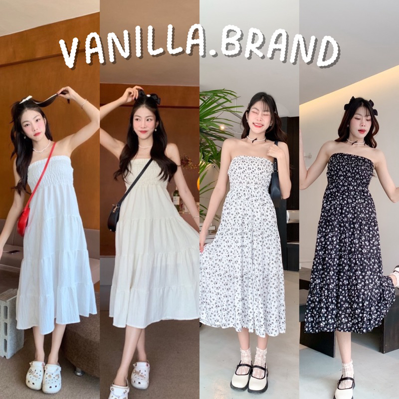 เดรสเกาะอกตัวยาว -ttm / VB0320