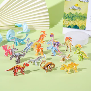 30Pcs 3D จิ๊กซอว์แมลง dinosaur โอเชี่ยน แอนิมอลส์ ของเล่นสำหรับเด็ก การศึกษาในช่วงต้น บล็อกปริศนาตัวต่อ คุณภาพสูงมาก ตลก