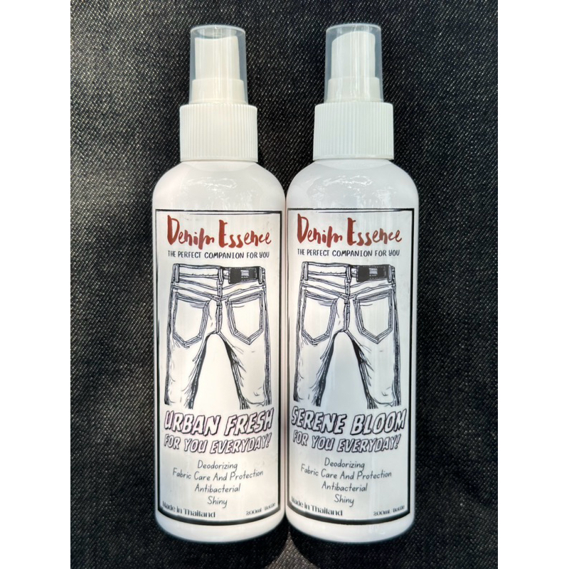 เหมา5ขวด ลด10% Denim Essence Serene Bloom สเปรย์ดับกลิ่นกางเกงยีนส์ เสื้อผ้า เครื่องแต่งกาย ไม่ระคาย