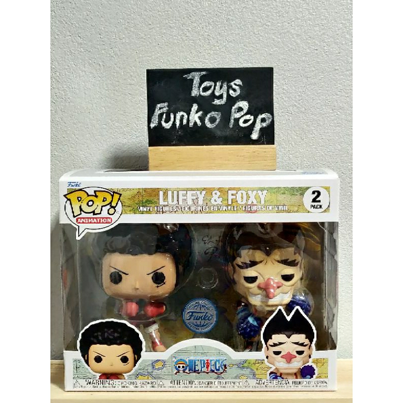 Funko Pop Animation One Piece : Luffy & Foxy 2 Pack